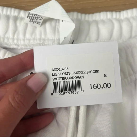 New Women's White Bandier Joggers - Picture 6 of 6